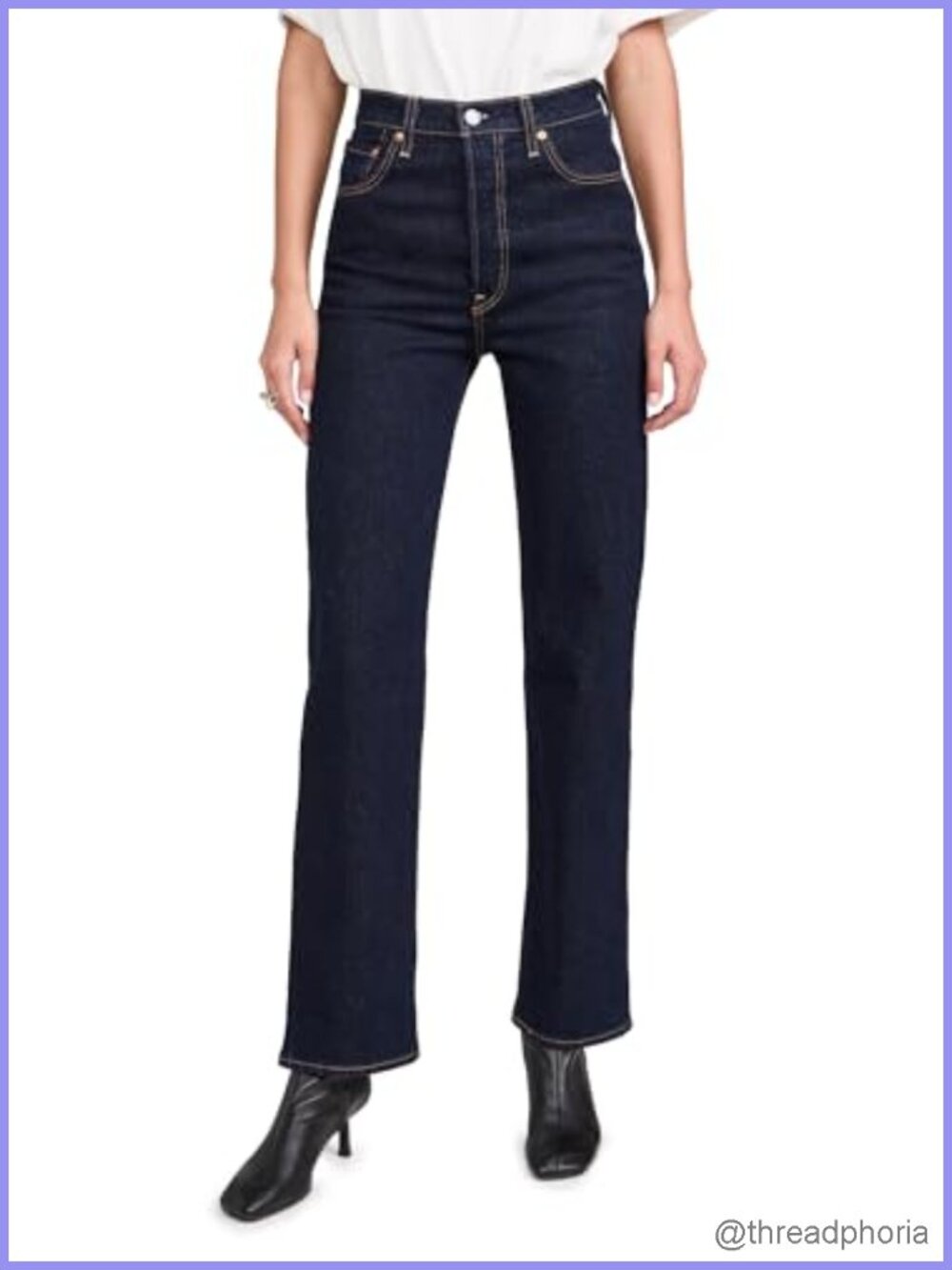 Levi's High Rise Slim Jeans Cotton Blend Machine Washable